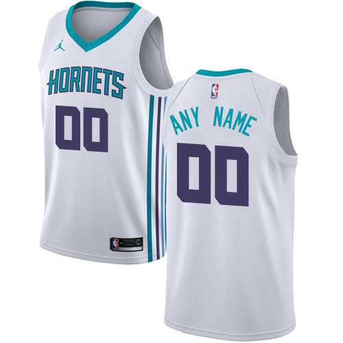 Men & Youth Customized Charlotte Hornets White Nike Swingman Jersey->customized nba jersey->Custom Jersey
